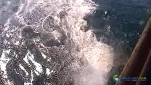 AQUAQUICK 2000 Sea Oil Spill Rig Cleaning Demo 2 080