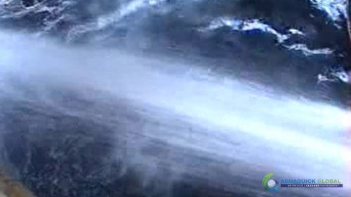 AQUAQUICK 2000 Demonstração de limpeza de plataforma de derramamento de óleo no mar 2 036