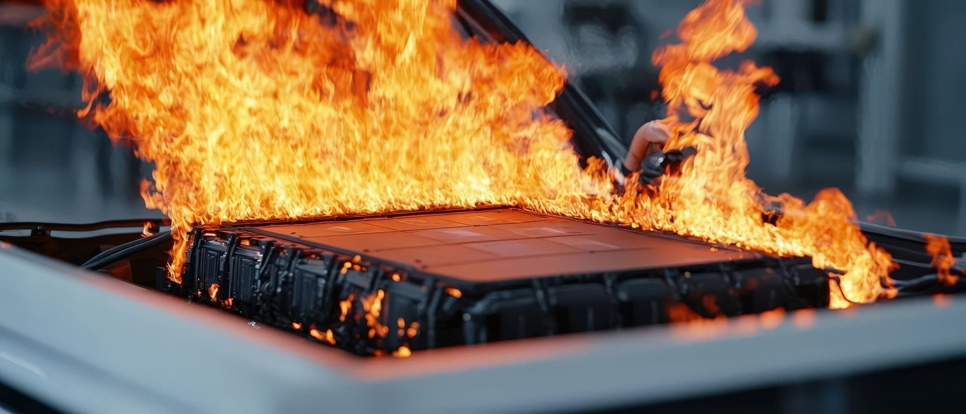Lithium Battery fire Fighting With AQUAFOAM